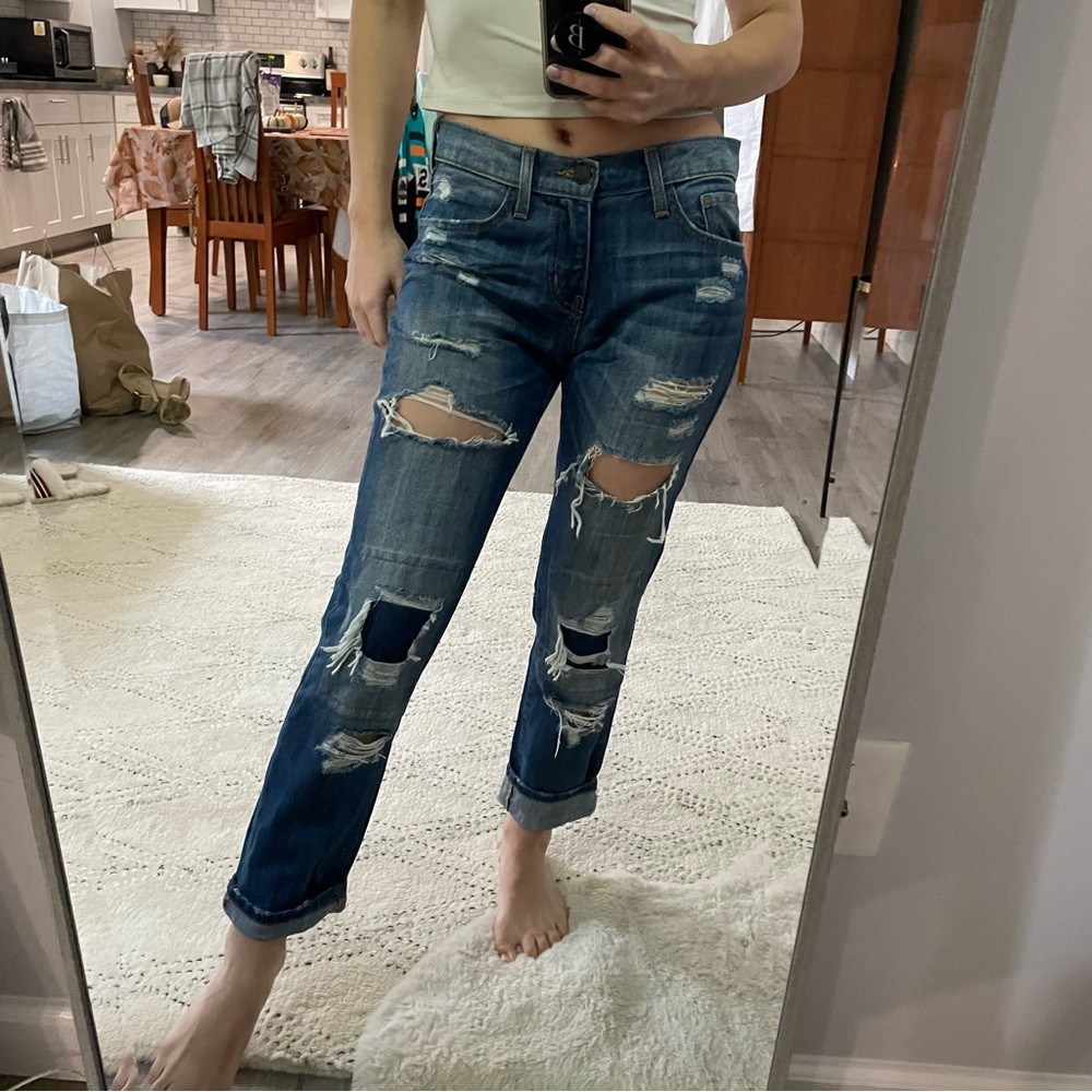 Flying Monkey Relaxed Ripped Jeans